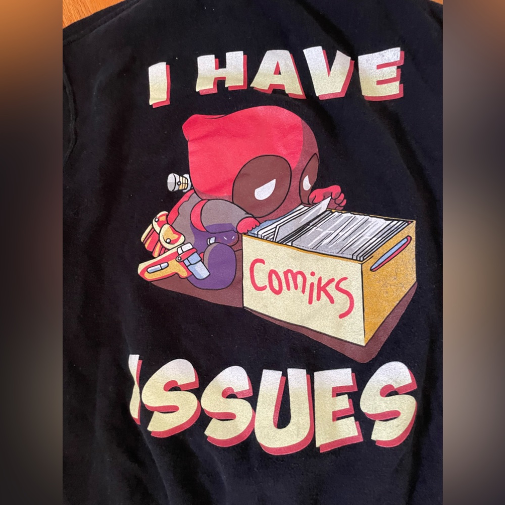 Marvel, men’s hoodie featuring Deadpool si GUC